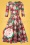 TopVintage Boutique Collection Exclusivo de TopVintage ~ 50s Adriana vestido floral de manga larga en verde