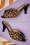 50s Pin Up Star Mules in Leopard and Black