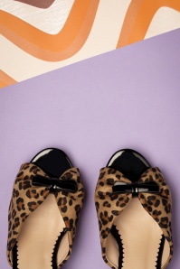 Banned Retro - 50s Pin Up Star Mules in Leopard and Black 3