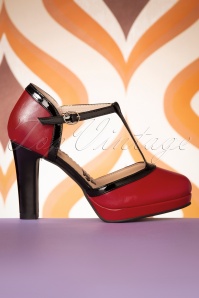 Banned Retro - Country Rose Pumps in Rood 4
