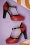 50s Country Rose Heels in Red