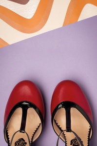 Banned Retro - 50s Country Rose Heels in Red 3