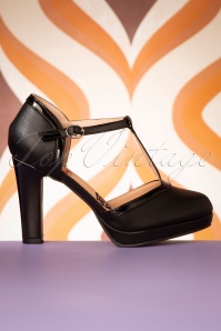 Banned Retro - Country Rose Pumps in Zwart 4