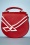 50er nautische Kelly Lee Handtasche in Rot