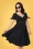 50s Doreen Swing Dress in Black