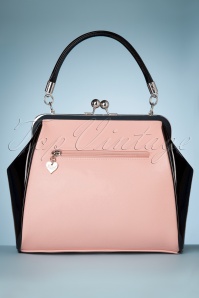 Banned Retro - 50s Country Rose Bag in Black and Nude 6