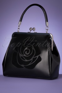 Banned Retro - 50s Country Rose Bag in Black  4