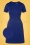 60s Jackie Jacquard Dress in Royal Blue