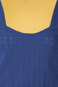 Banned Retro - 60s Dora Strap Knit Top in Blue 3