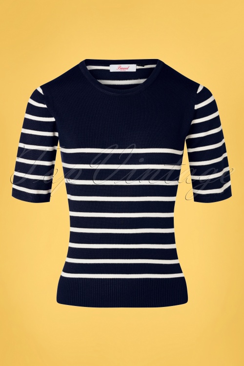 Banned 41103 Jumper Navy Stripes 01042022 003W