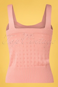 Banned Retro - 60s Dora Strap Knit Top in Pink 3