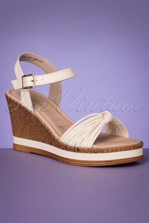 Tamaris 41145 Wegde Tan White Creme 220208 607 W