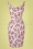 Banned 41108 50s Summer Berry Pencil dress Lilac 110122 005W