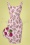 50er Summer Berry Bleistift Kleid in Lila