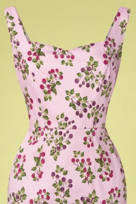 Banned Retro - 50s Summer Berry Pencil Dress in Lilac 3