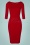 50s Vicky Pencil Dress in Lipstick Red