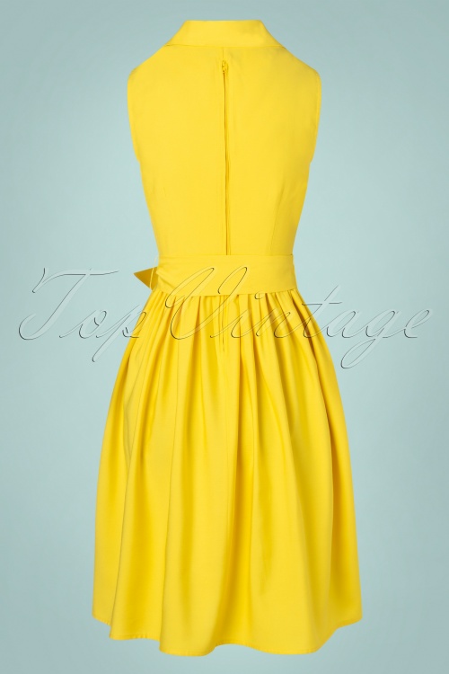Bunny - 50s Cry Baby Dress in Yellow 4