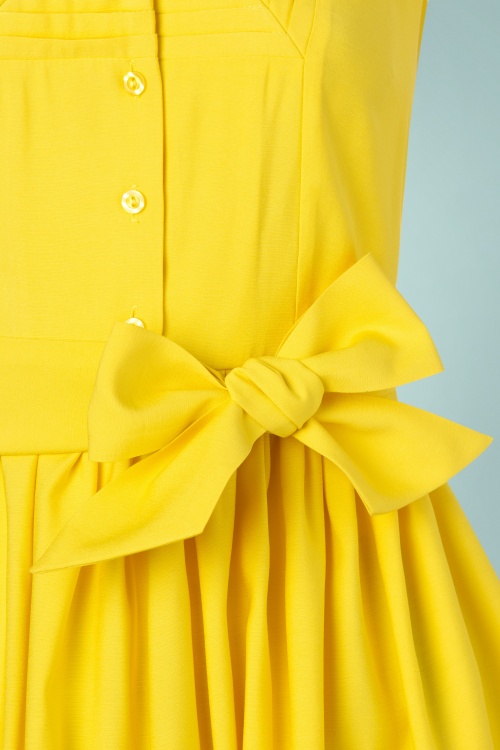 Bunny - 50s Cry Baby Dress in Yellow 5