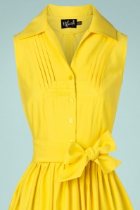 Bunny - 50s Cry Baby Dress in Yellow 3
