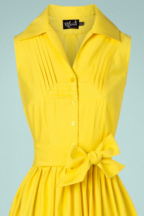Bunny - 50s Cry Baby Dress in Yellow 3