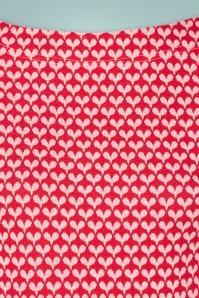 Blutsgeschwister - Mod A Hula Kleid in Sweet Hearts Rot 4