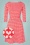 blutsgeschwister 40676 A line dress red white 191121 002W1