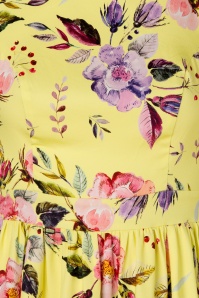 Hearts & Roses - Josie swingjurk met bloemenprint in geel 5