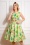 50s Luisa Tropical Swing Dress in Green