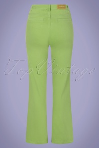 Surkana - 70s Betsy Bell Bottom Trousers in Green 2