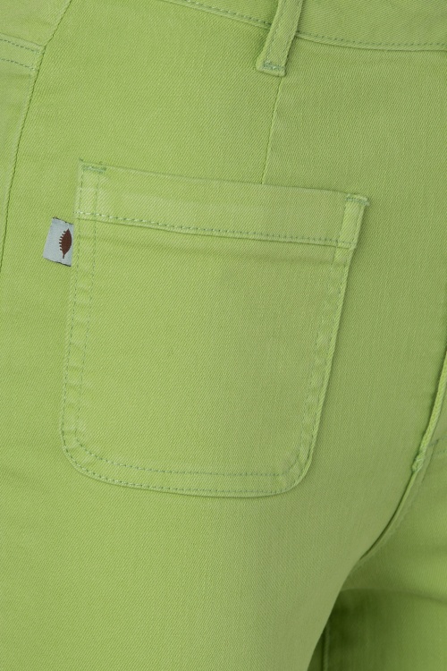Surkana - 70s Betsy Bell Bottom Trousers in Green 3