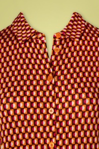 Surkana - 70s Selly Sleeveless Jumpsuit in Orange 3