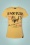 T-Shirt Black Pussy Cat T-Shirt Années 50 en Jaune Moutarde
