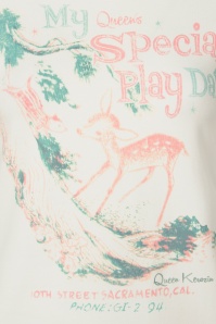 Queen Kerosin - Special Play Date T-Shirt in Off White 2
