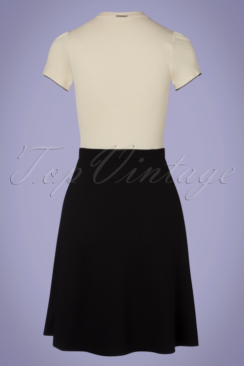 Vive Maria - 60s Cappucine Day Dress in Cream and Black 2