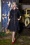 50s Lisa Swing Dress in Dark Denim
