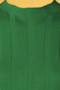 Compania Fantastica - Curly gebreide top van smaragd 3