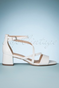 Tamaris - 60s Mirna Matte Sandals in White 4