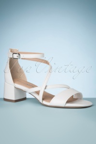 Tamaris - 60s Mirna Matte Sandals in White 2