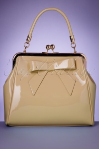 Banned Retro - 50s American Vintage Patent Bag in Beige