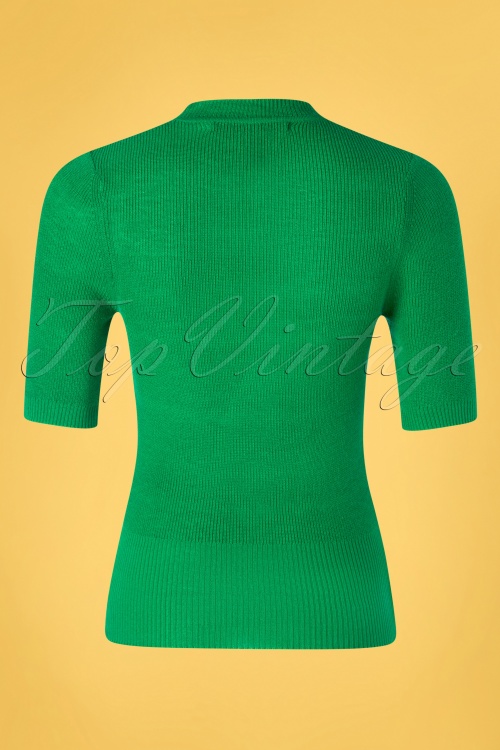 Wild Pony - 60s Trixie Top in Emerald Green 2