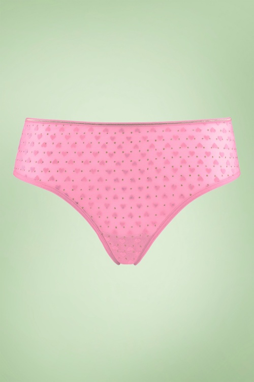 Marlies Dekkers - Rebel Heart Brazilian Slips in Hibiscus Pink
