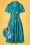 50er Regatta Girl Swing Kleid in Blau