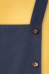 Banned Retro - Starboard dungarees in marineblauw 5