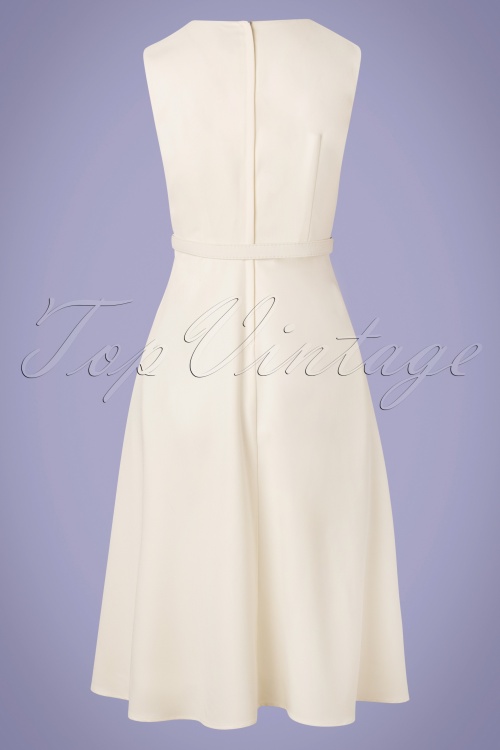 Banned Retro - 50s Daydream Swing Dress in Off White 2