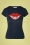 T-shirt A Big Kiss Années 60 en Indigo
