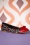 50s Country Cherry Isabella Flats in Black and Red