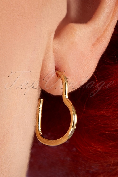 Day&Eve by Go Dutch Label - 50s Heather Heart Earrings in Gold