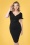 50s Lydia Wiggle Dress in Black