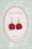 50s Sparkling Poppy Earrings in Red