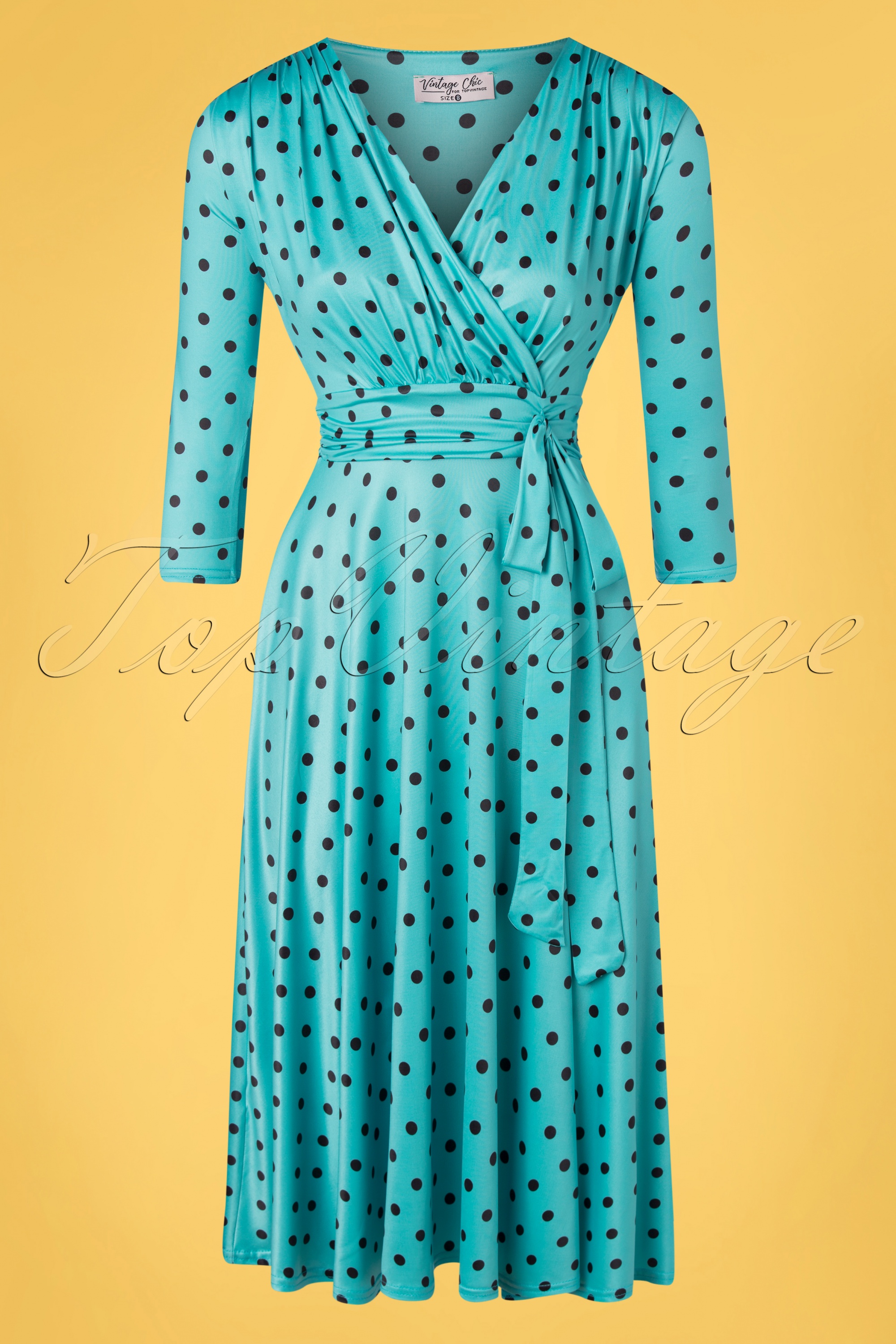 Vintage Chic for Topvintage 50s Caryl Polkadot Swing Dress